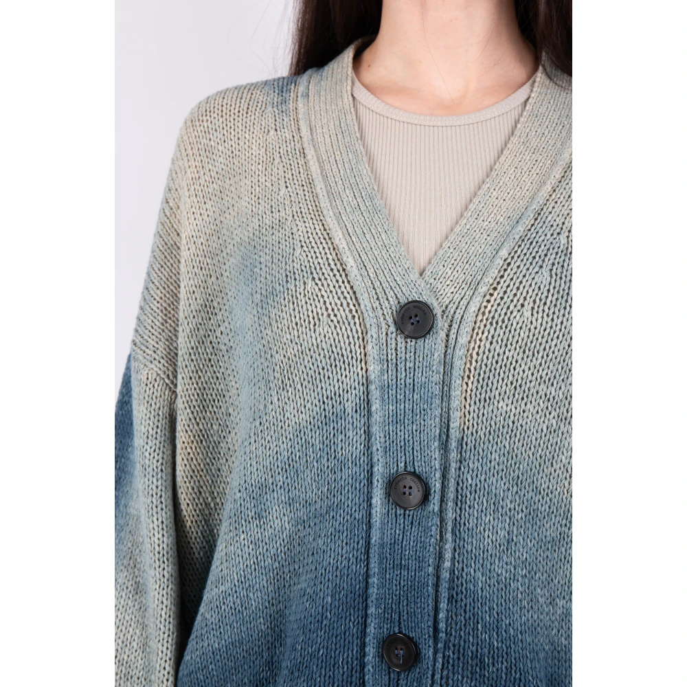 Roberto Collina Denim Effect Vest Blue Dames