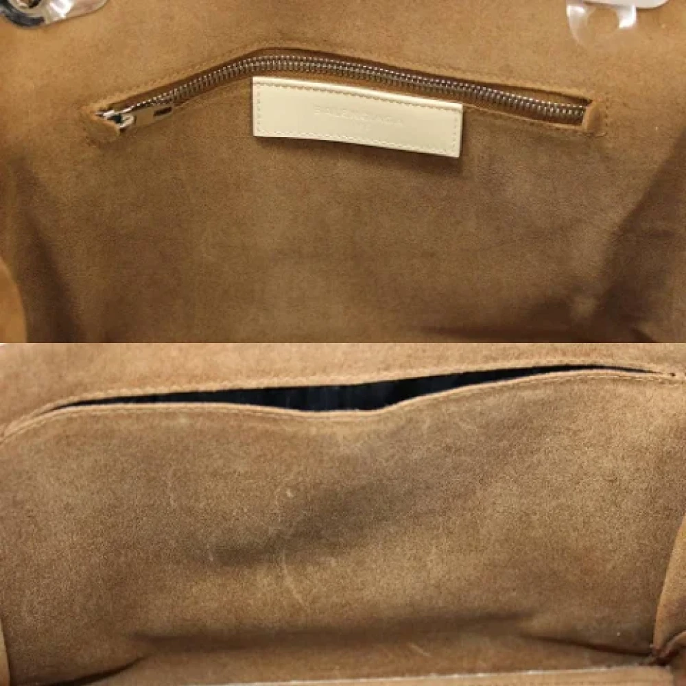 Balenciaga Vintage Pre-owned Fabric balenciaga-bags Beige Dames