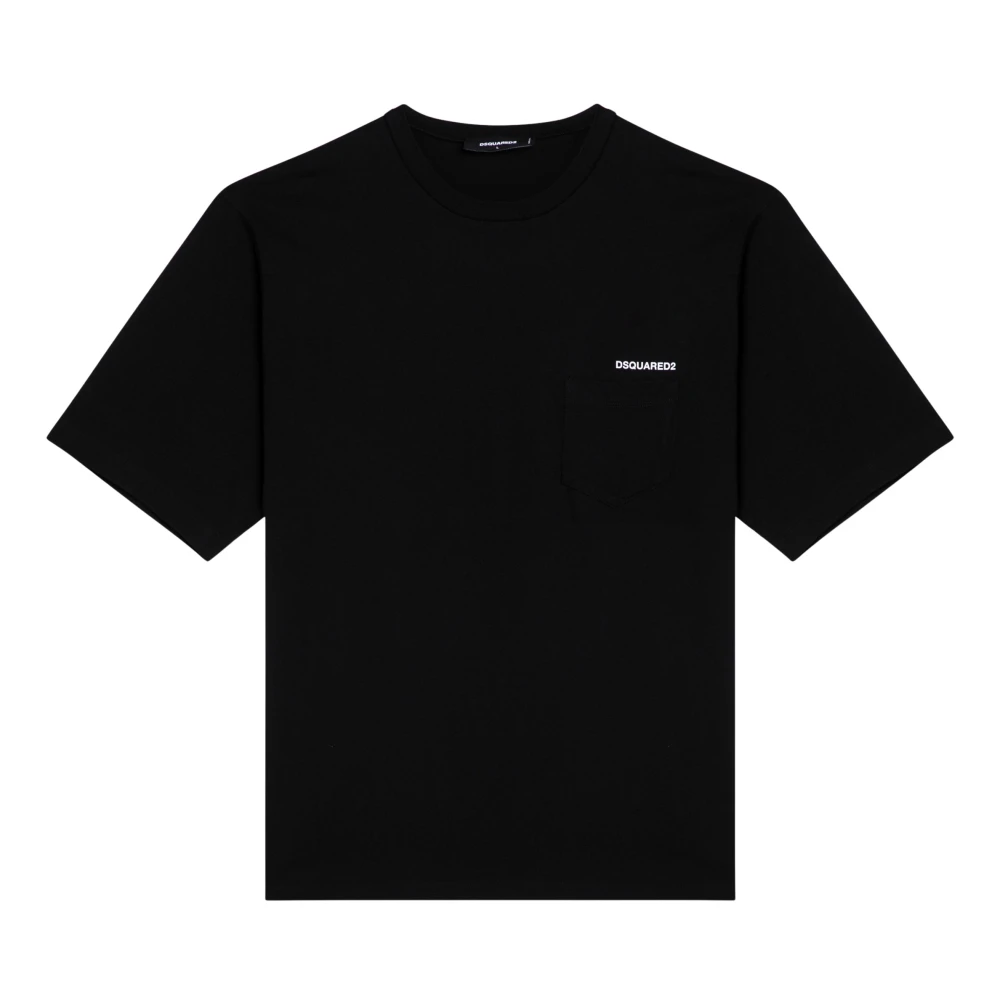 Dsquared2 Korte mouwen ronde hals T-shirt Black Heren