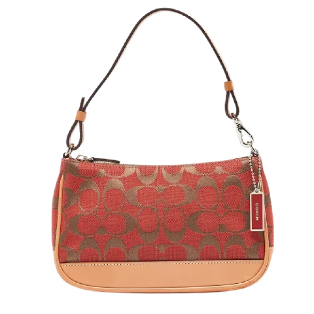 Coach Pre-owned Canvas clutches Red Dames