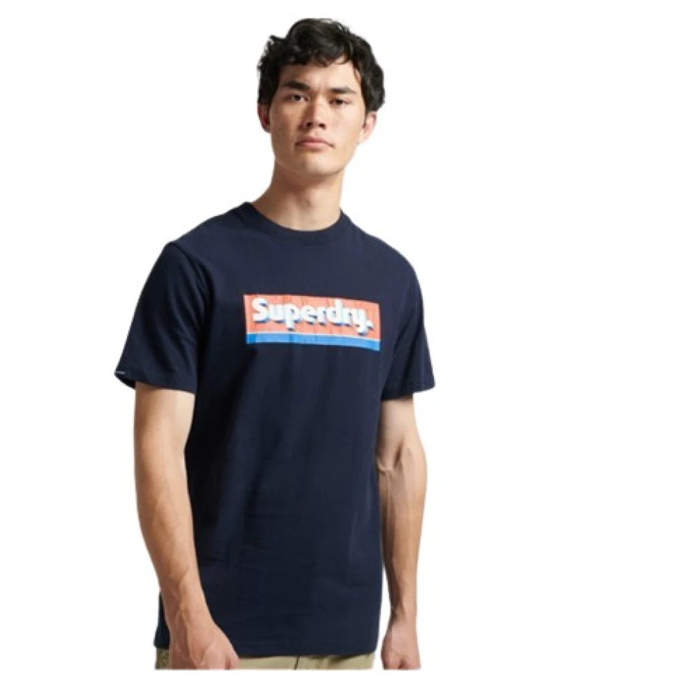 Superdry Vintage Logo T-Shirt Blue Heren