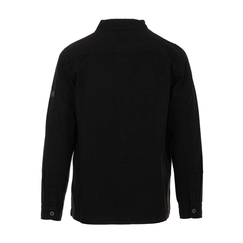 Barbour Zwarte Overshirt Overhemden Black Heren