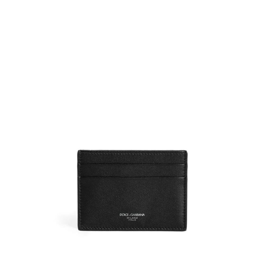Dolce & Gabbana Zwarte Open Top Kaartsleuven Tas Black Heren