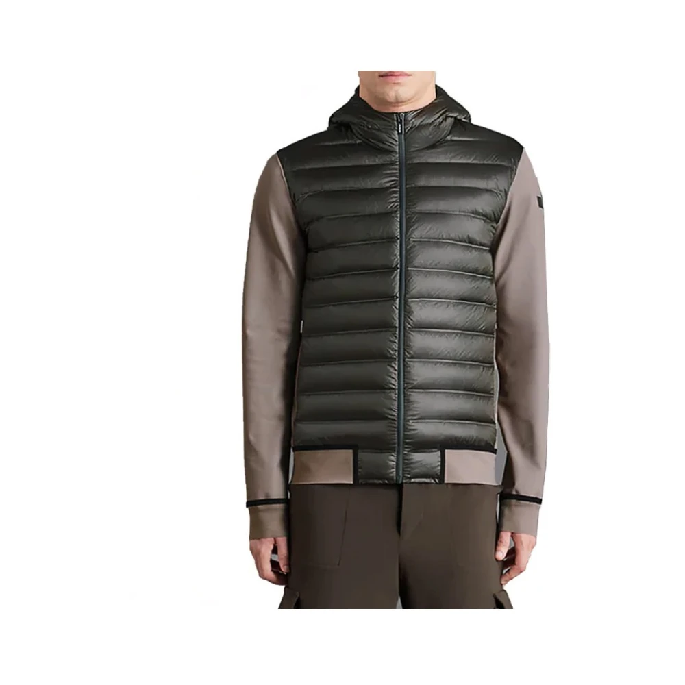RRD Blauw zwarte jas met capuchon en gewatteerde voorkant Green Heren