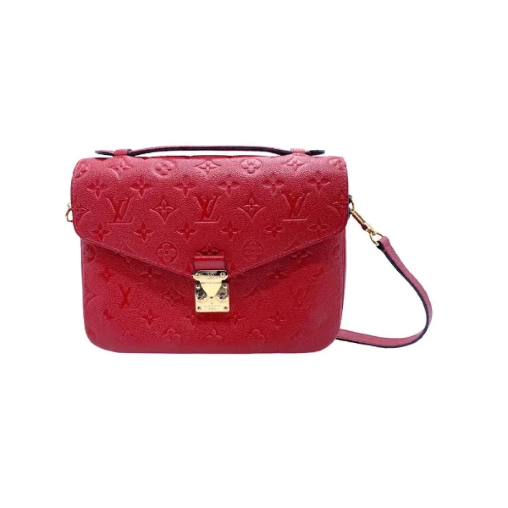 Louis Vuitton Vintage Pre-owned Leather shoulder-bags Red Dames