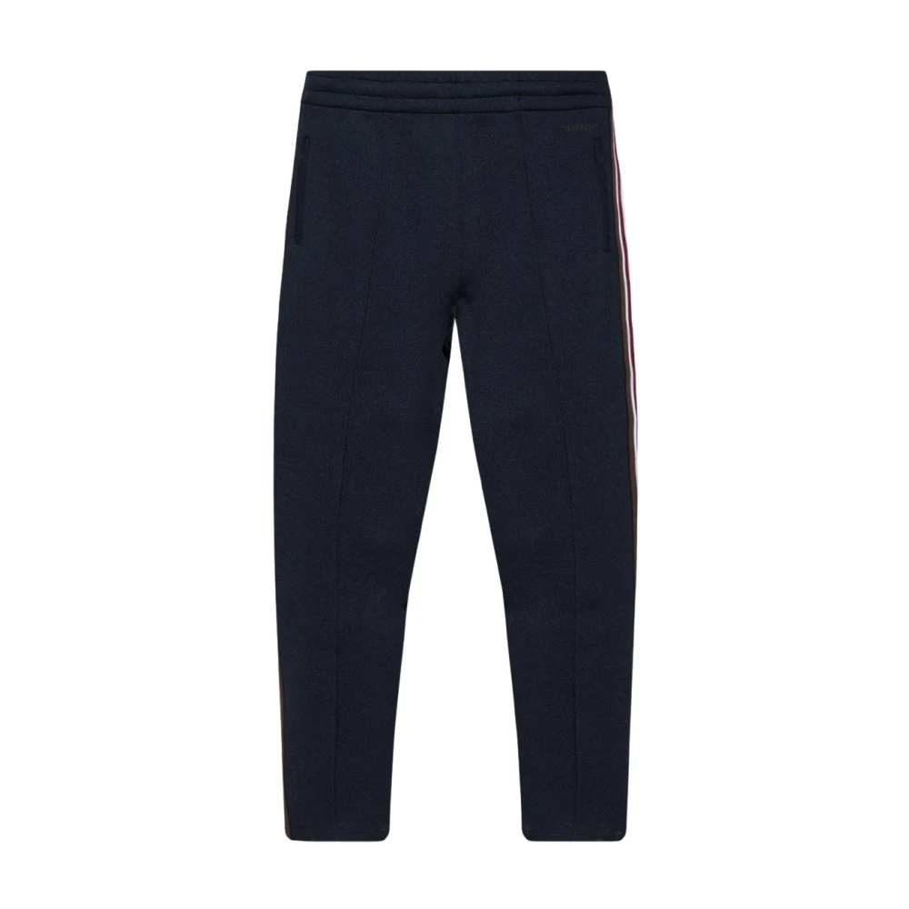 Burberry Logo Broderad Wide-Leg Sweatpants Blue, Herr