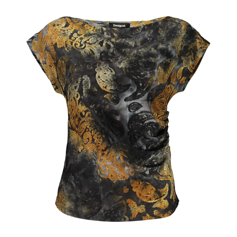 Asymmetric flocked top - BLUE - XL - Image 3