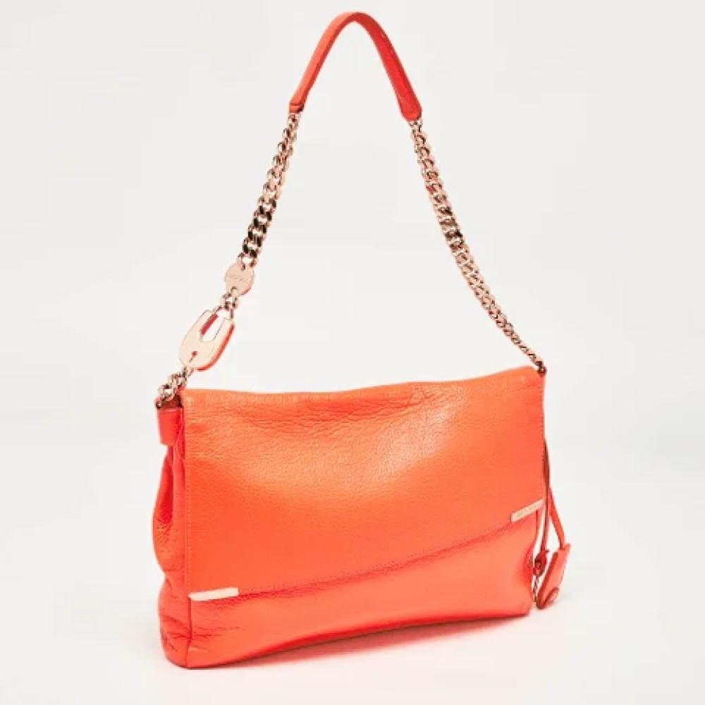 Jimmy Choo Pre-owned Leather handbags Orange Dames