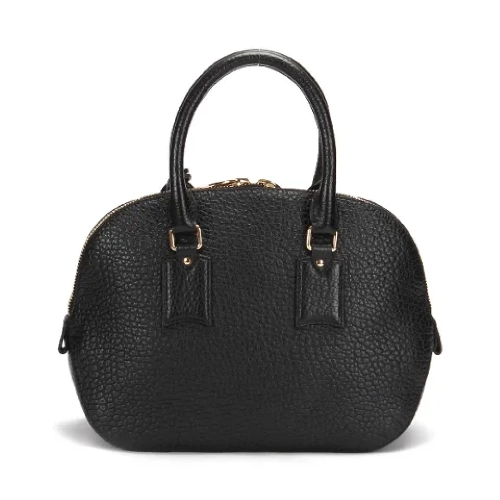 Burberry Vintage Pre-owned Leather handbags Black Dames