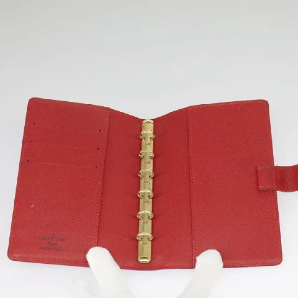 Louis Vuitton Vintage Pre-owned Leather home-office Red Dames