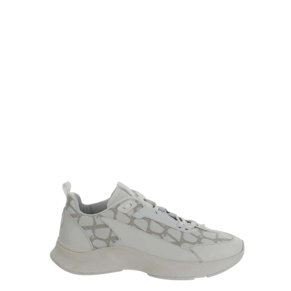 Valentino Garavani Stijlvolle Lace-Up Sneaker Gray Heren