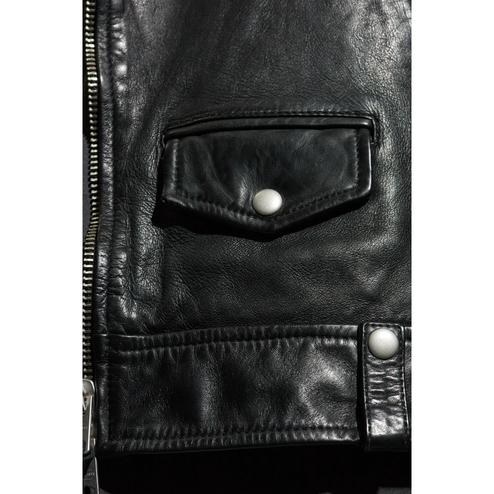 AllSaints Leren Jack Milo Black Heren