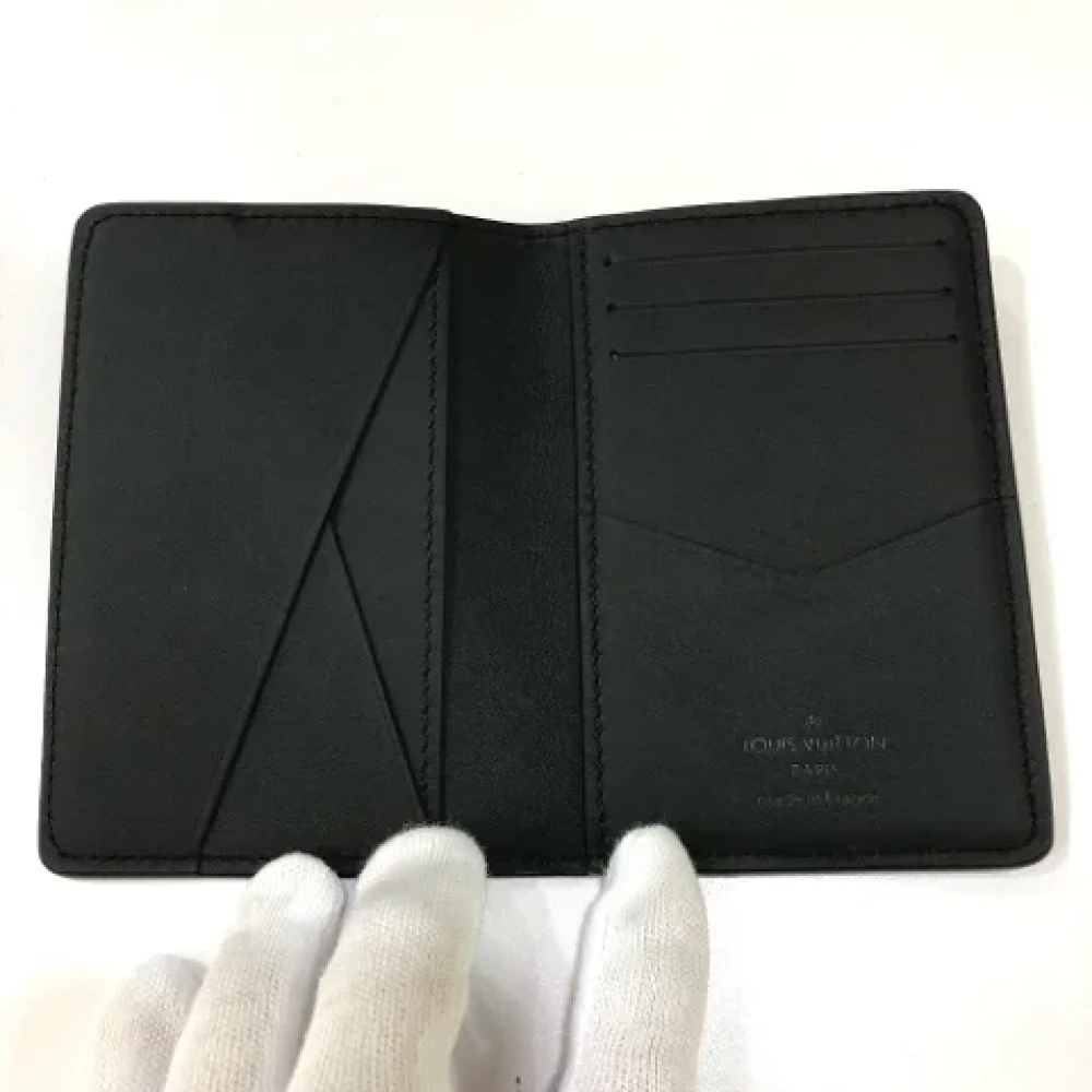Louis Vuitton Vintage Pre-owned Leather wallets Black Heren
