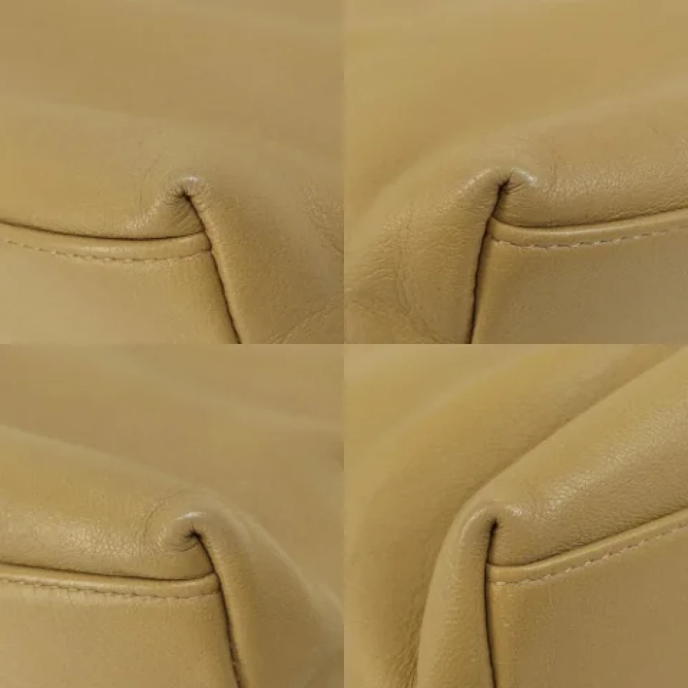 Gucci Vintage Pre-owned Leather handbags Beige Dames