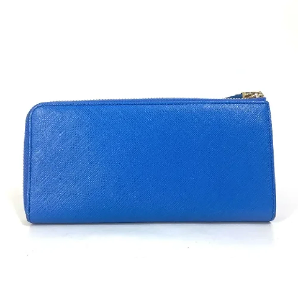 Salvatore Ferragamo Pre-owned Leather wallets Blue Dames