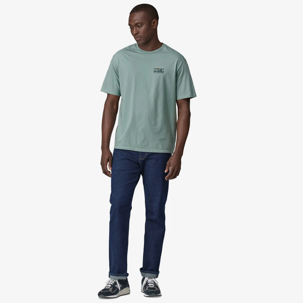 Patagonia Skyline '73 T-shirt Blauw Blue Heren