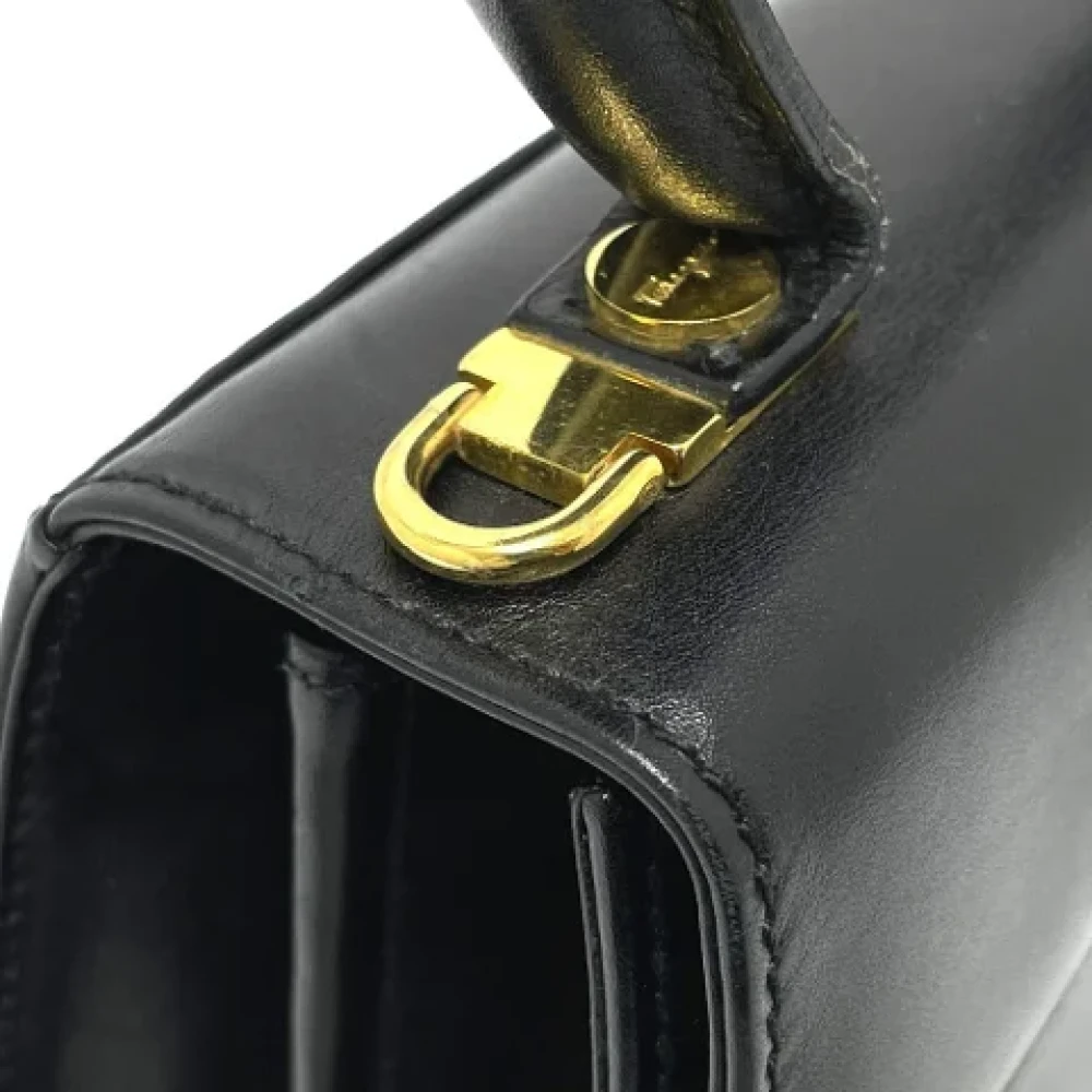 Salvatore Ferragamo Pre-owned Leather handbags Black Dames