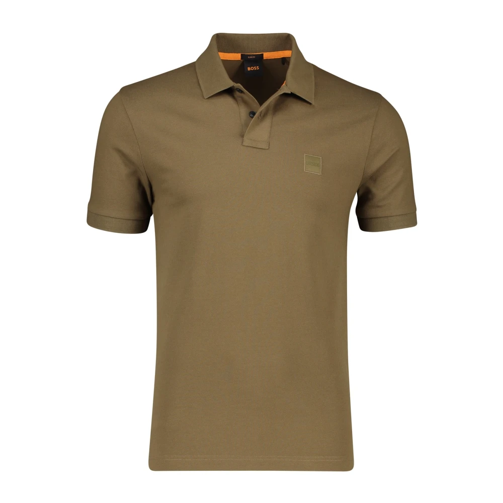 Hugo Boss Bruine poloshirt met korte mouwen Green Heren