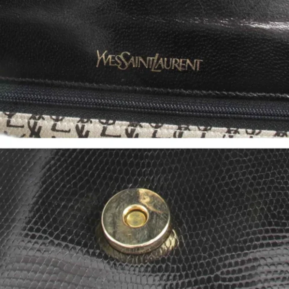 Yves Saint Laurent Vintage Pre-owned Fabric clutches Black Dames