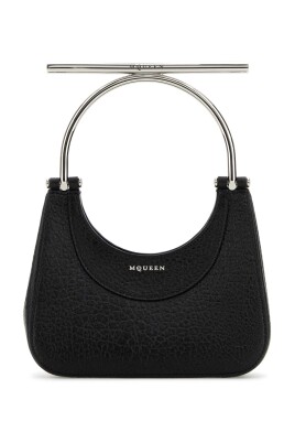 black-leather-mini-cross-bar-handbag