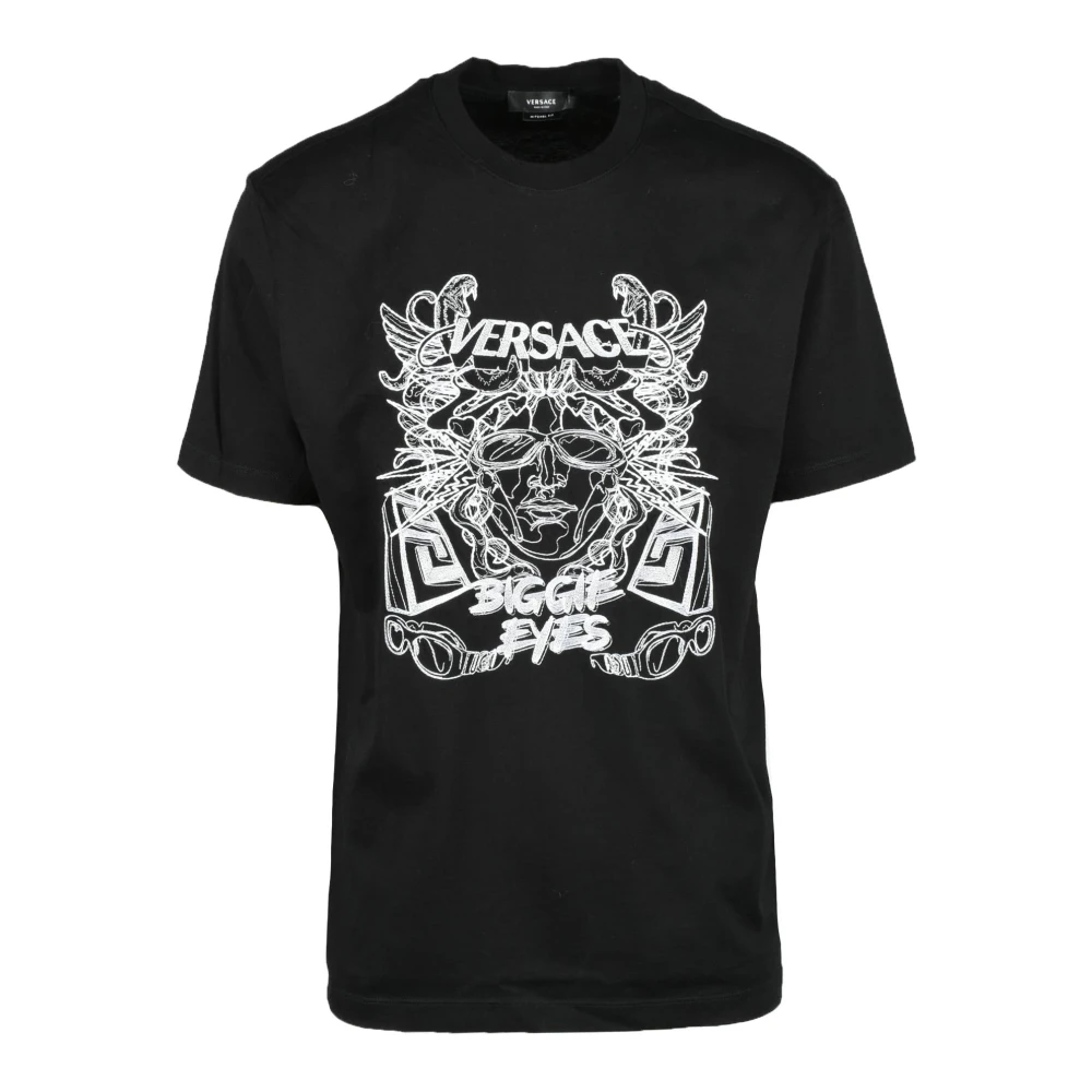 Versace Katoenen T-shirt Collectie Black Heren