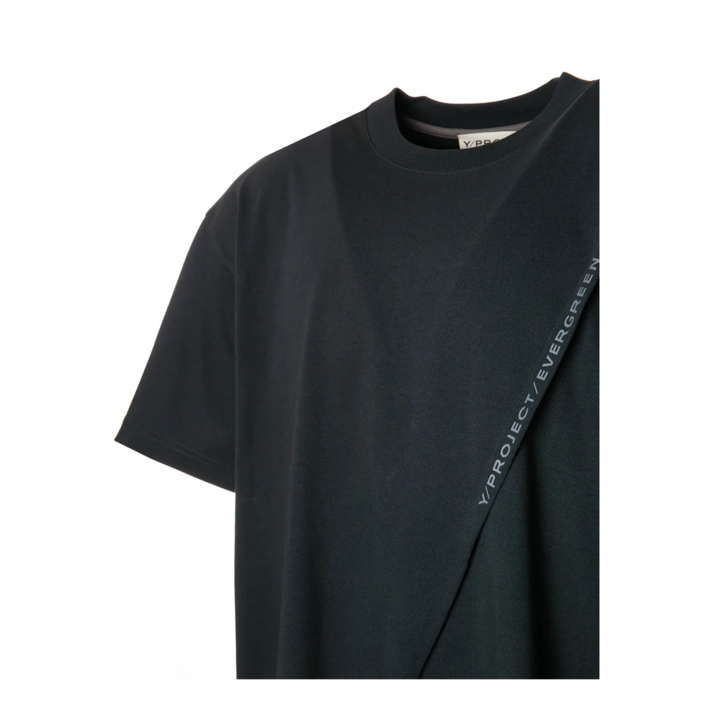 Y Project Evergreen Pinched T-Shirt Black Heren