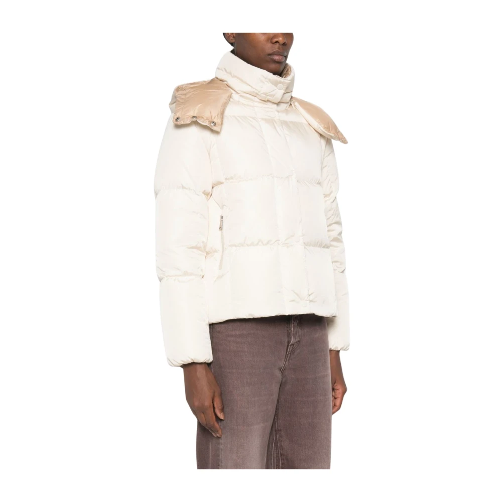 Moncler Castlenew Short Down Jacket - Female - Down Jackets - Beige - L - Jackets