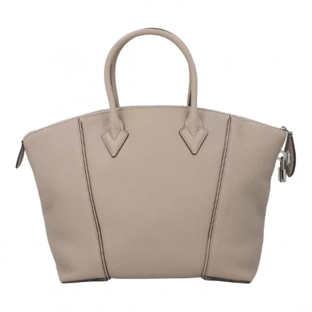 Louis Vuitton Vintage Pre-owned Leather handbags Gray Dames