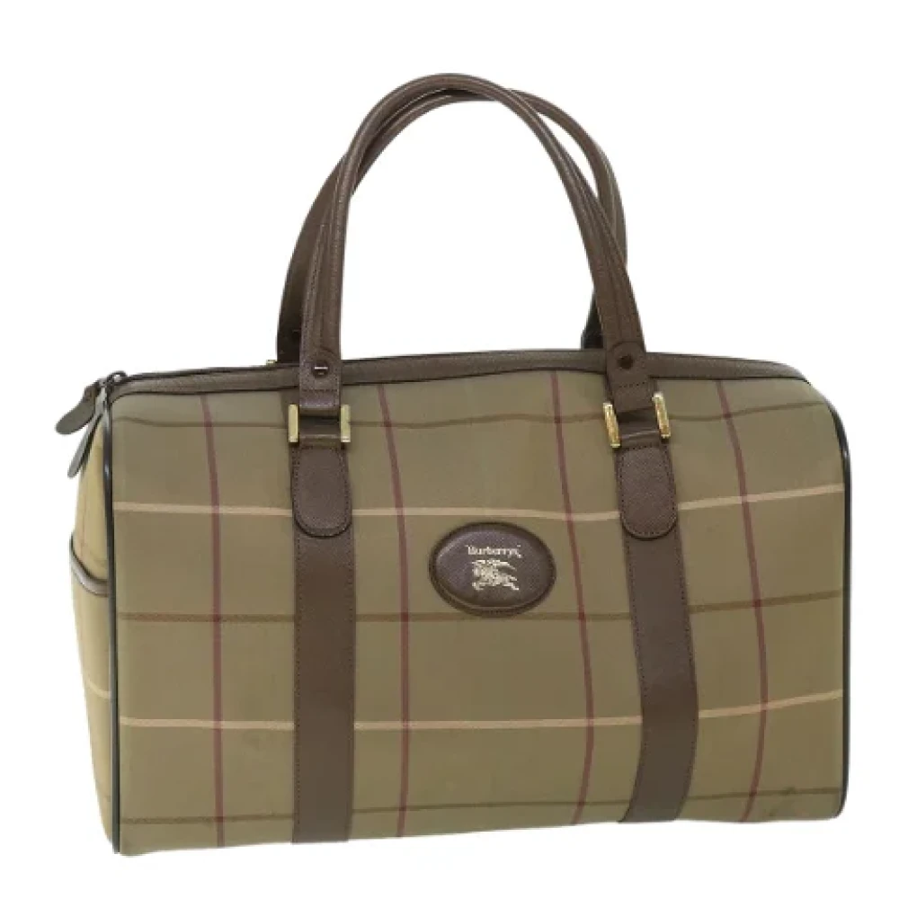 Burberry Vintage Pre-owned Nylon travel-bags Brown Dames