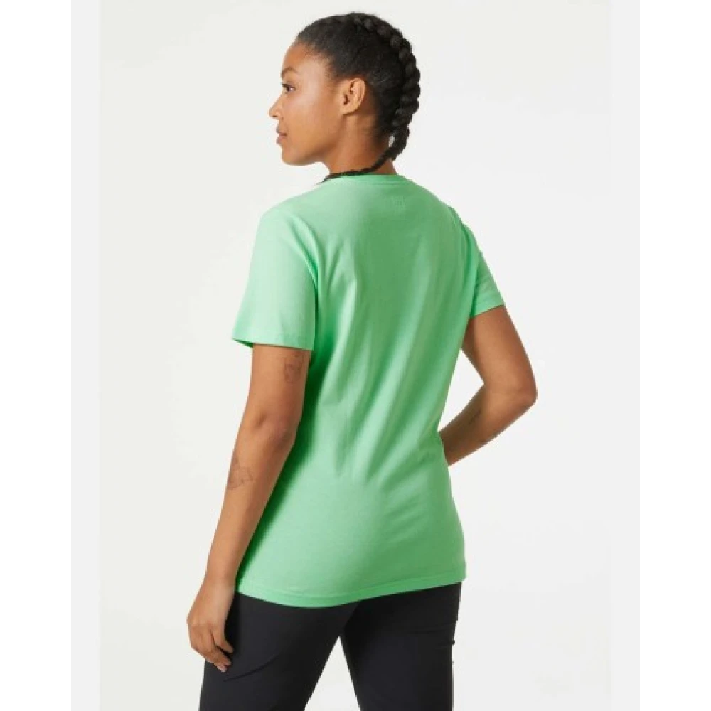 Helly Hansen Dames Organisch Katoenen T-Shirt Green Dames