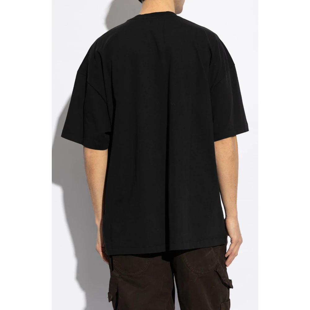 Off White Bedrukt T-shirt Black Heren