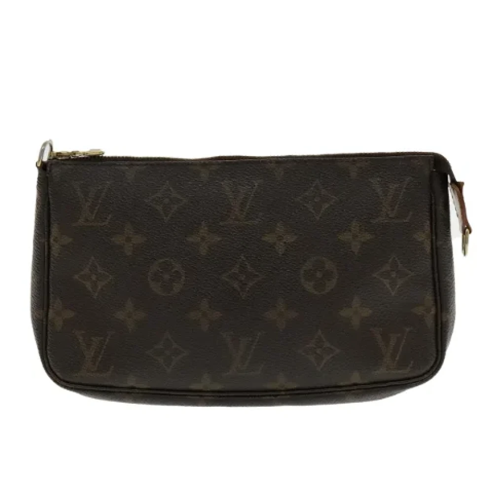 Louis Vuitton Vintage Pre-owned Canvas clutches Brown Dames