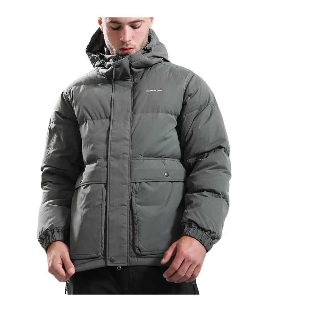 Snow Peak Gray Down Jackets, Male, M, Everyday Down Jacket