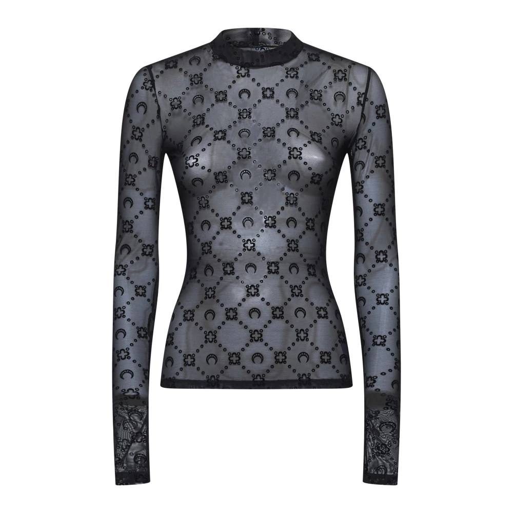 Marine Serre Women's Black Stylish Ocean-Inspired Fashion Collection