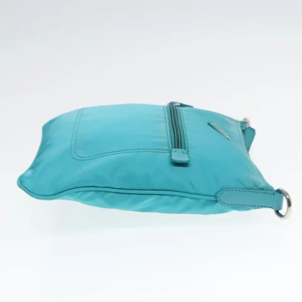 Prada Vintage Pre-owned Nylon prada-bags Blue Dames