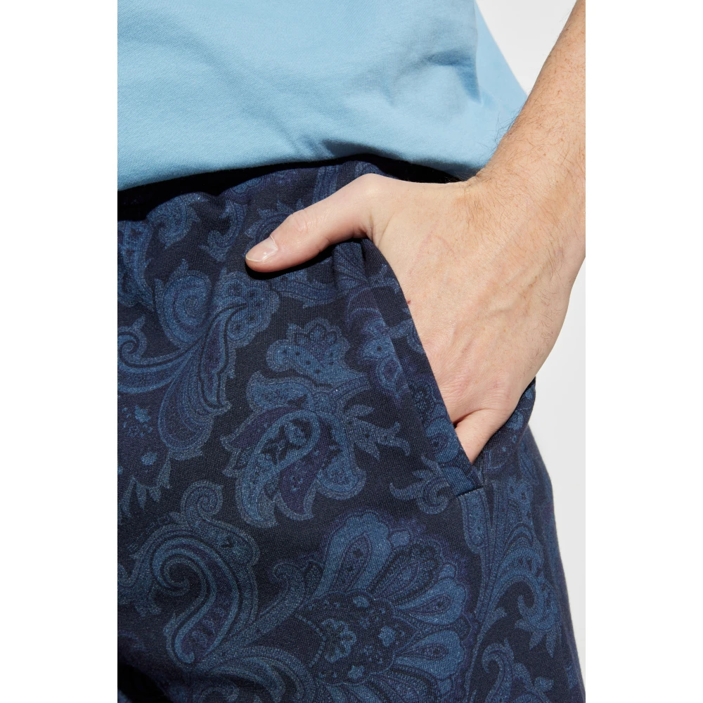 ETRO Sweatpants Blue Heren