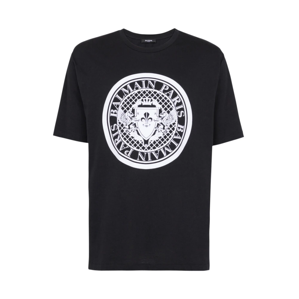 Balmain Black Coin T-Shirt - Male - T-Shirts - S - Tops