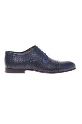 blue-leather-and-woven-print-lace-up