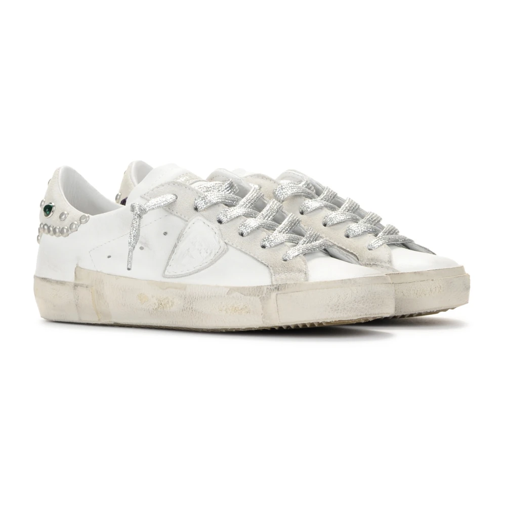 Philippe Model Paris X Goujons Leren Sneaker White Dames