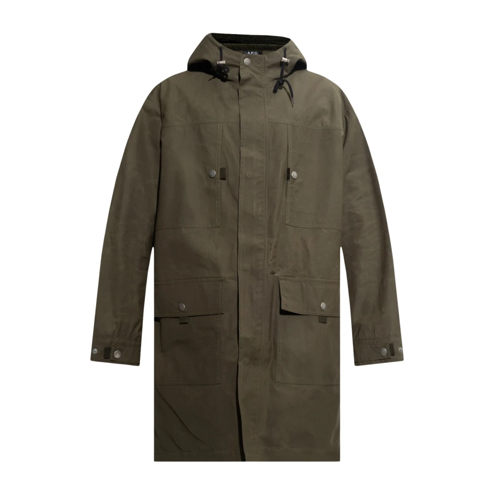 A.p.c. - Coats > Parkas - Green - A.p.c. - Modalova