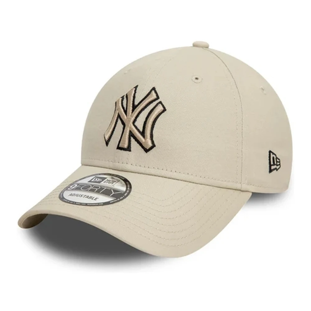new era Beige Yankees Team Outline Pet Beige Heren
