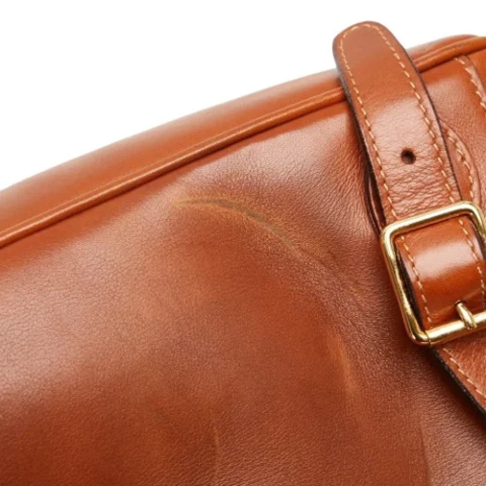 Gucci Vintage Pre-owned Leather shoulder-bags Brown Dames