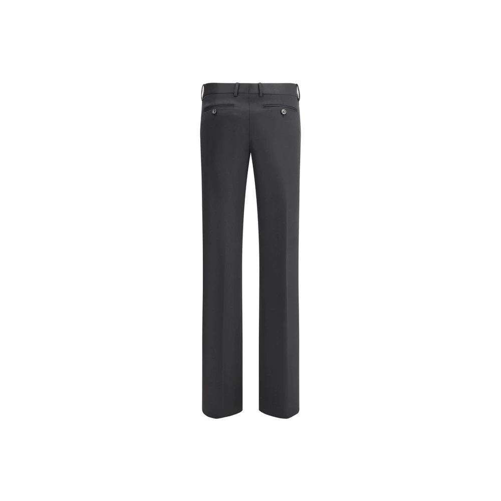 Tom Ford Wollen broek met middelhoge taille en vier zakken Black Dames