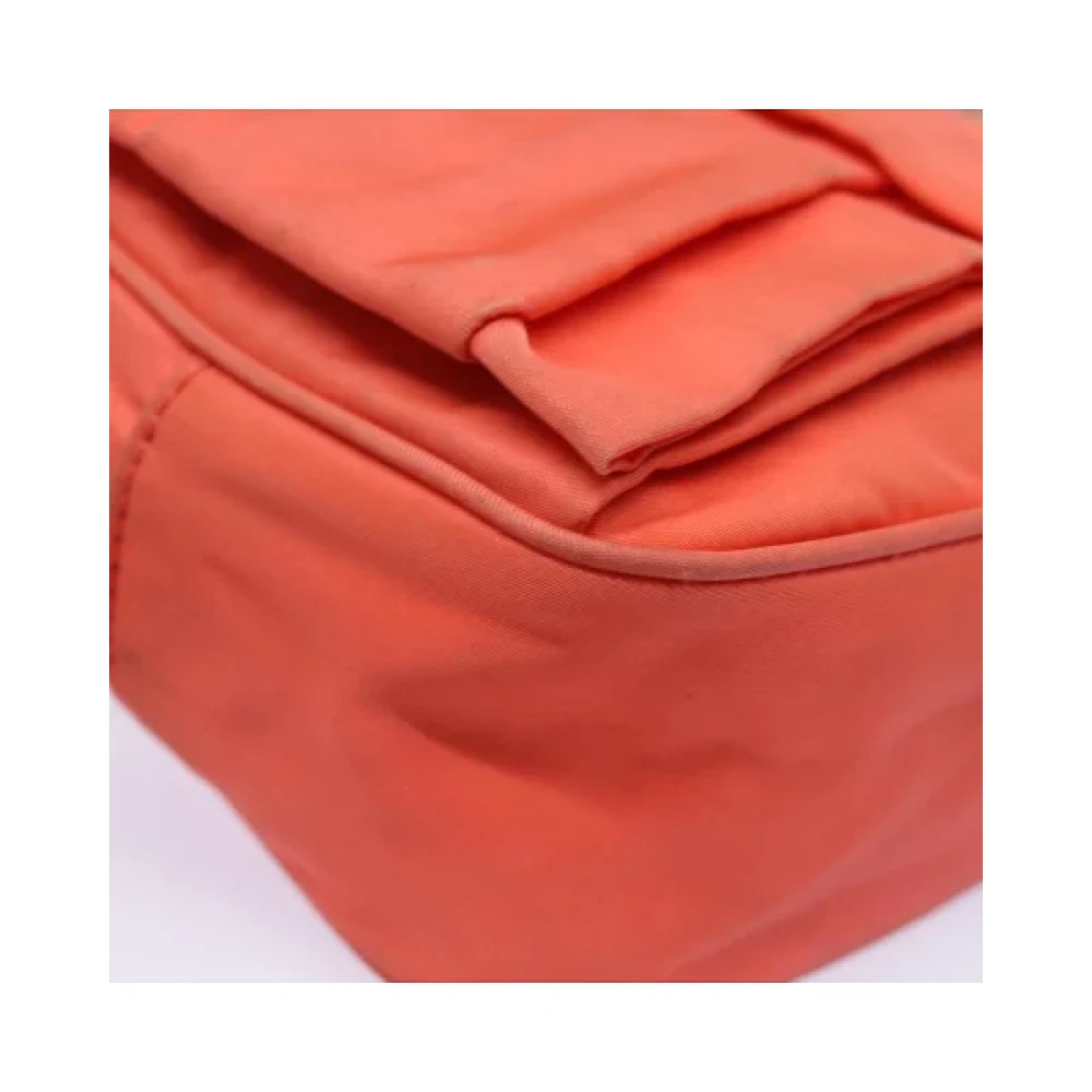 Prada Vintage Pre-owned Nylon prada-bags Orange Dames