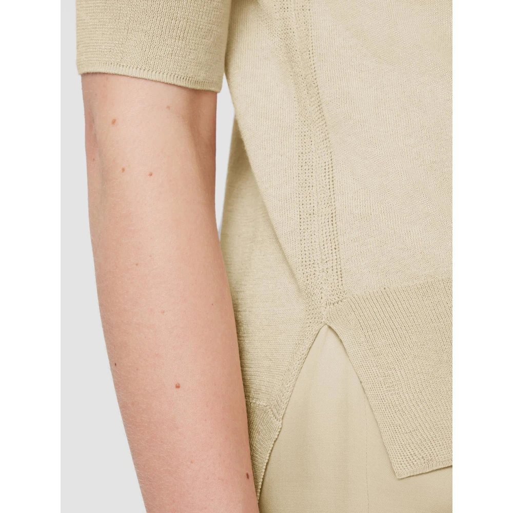 joseph Zijden Katoenen Vest Licht Doorschijnend Beige Dames