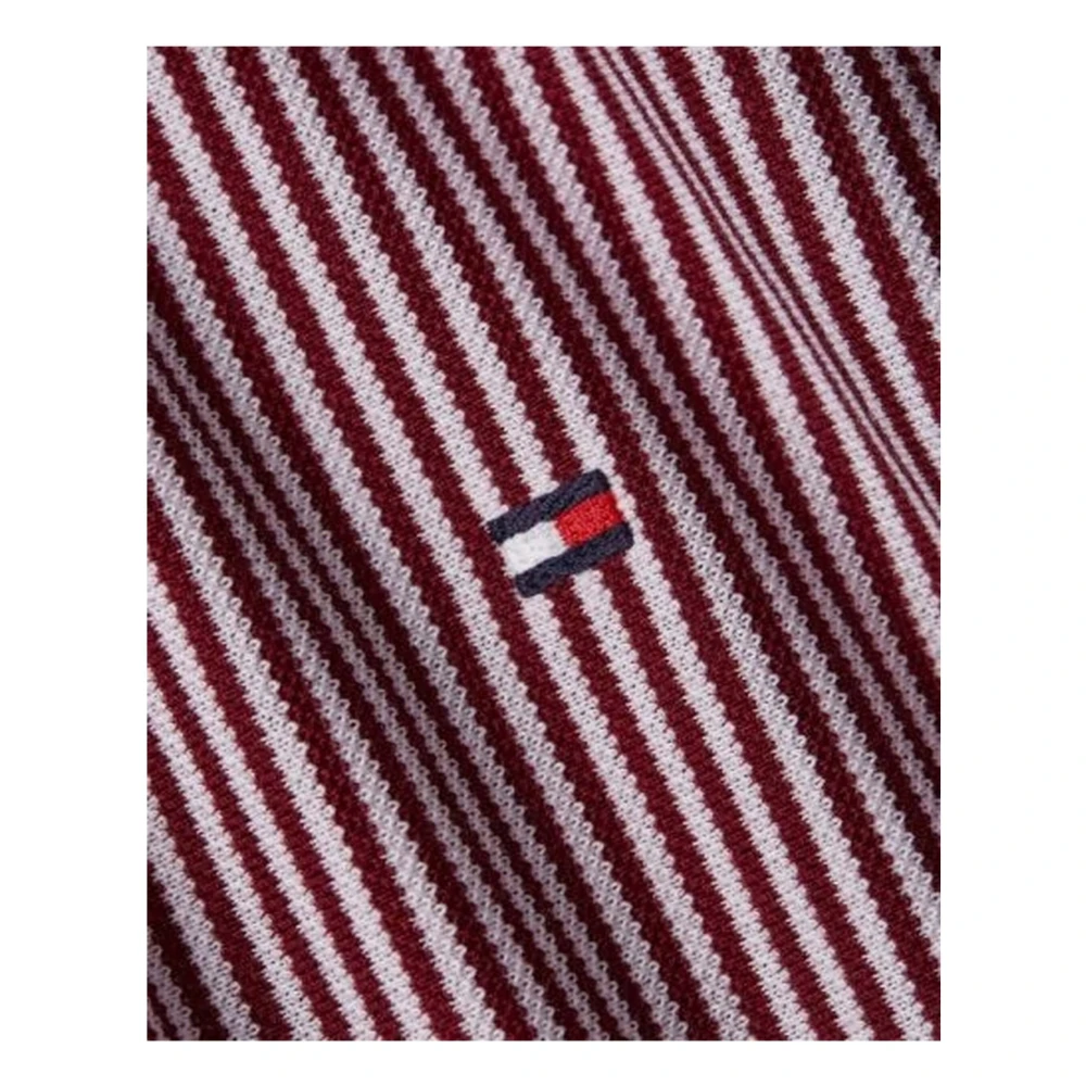 Tommy Hilfiger 1985 Collection Pinstripe Slim Fit Shirt Red Heren