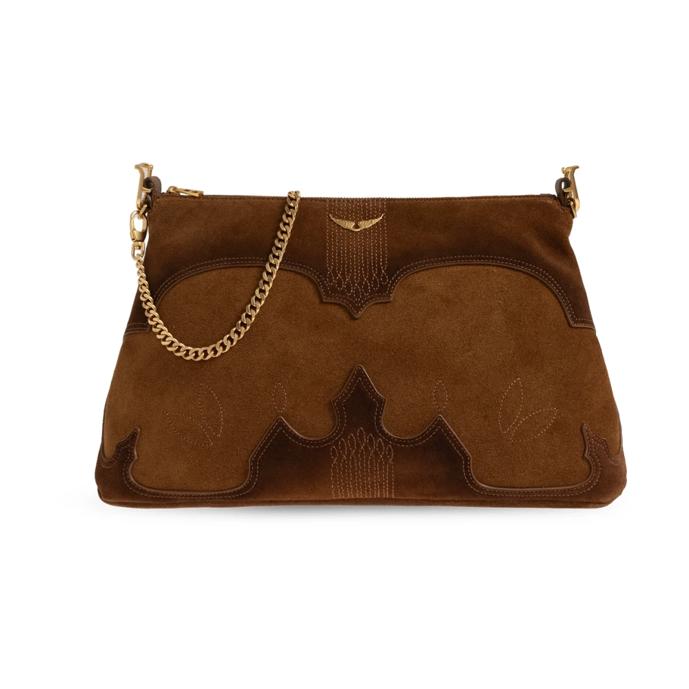 Zadig & Voltaire Donna Marrone - Borsa Jim In Camoscio - Bags - One Size