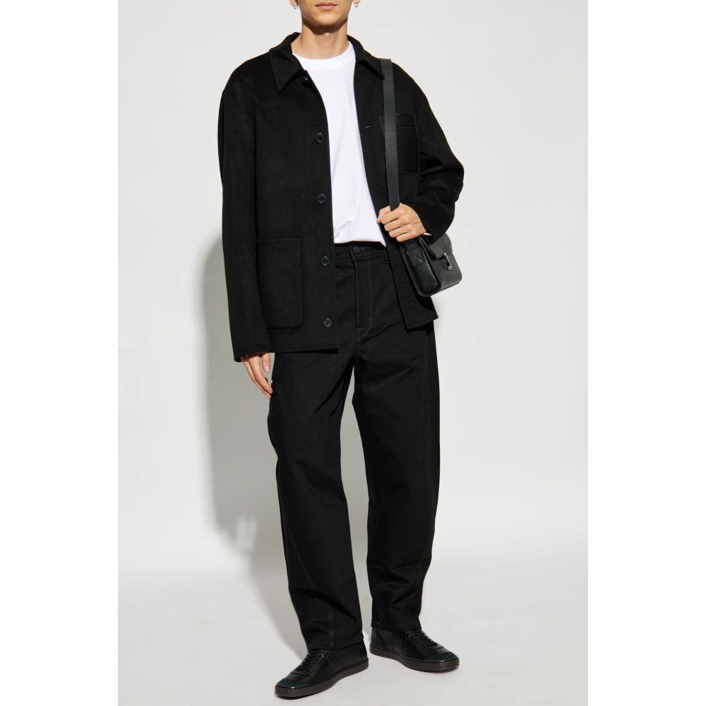 Yves Salomon Wollen jas Black Heren