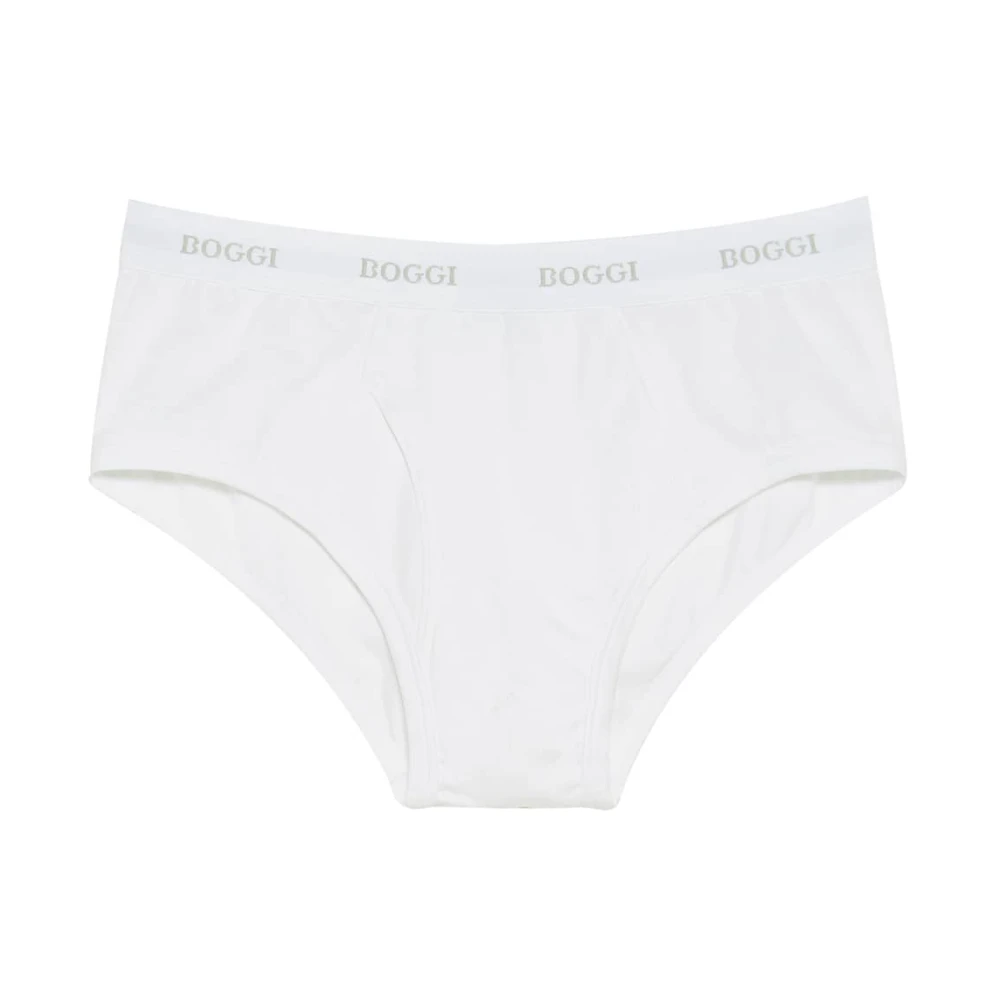 Boggi Milano Homme Blanc Sous-Vêtements, Taille: M Sous-Vêtements Courts En Jersey De Coton Extensible
