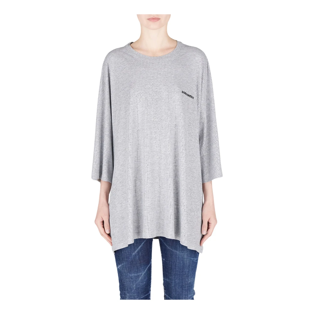 Dsquared2 Stijlvolle Long Sleeve Top Gray Dames